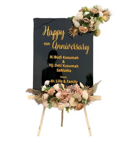 Papan Bunga Akrilik Venue Wedding Cibinong