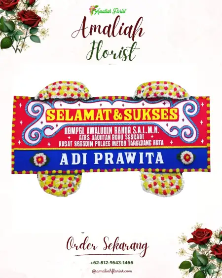 Papan Bunga Ucapan Selamat Venue Wedding Cibinong